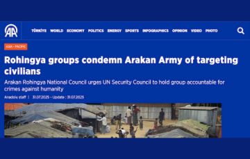 Rohingya groups condemn Arakan Army of targeting civilians