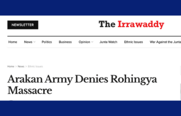 Arakan Army Denies Rohingya Massacre