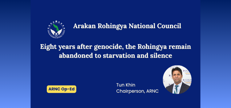Eight years after genocide, the Rohingya remain abandoned to starvation and silence